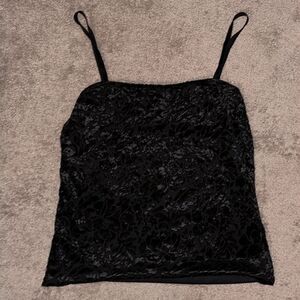 Express Tricot Velvet Textured Tank Top!